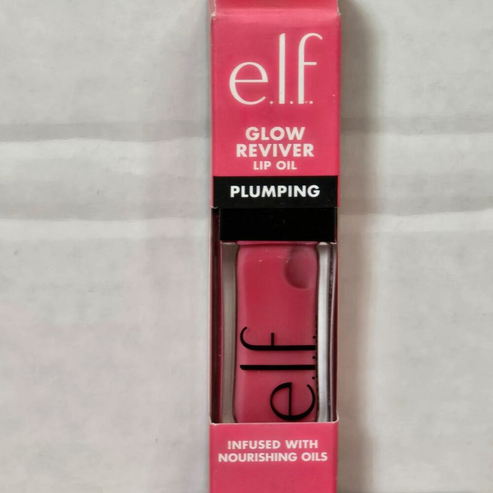 elf Glow Reviver Lip Oil Plumping Infused with Nourishing Oils Burst Bubble New